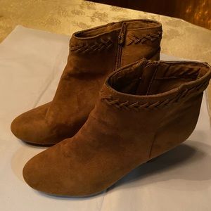 Womens suede booties